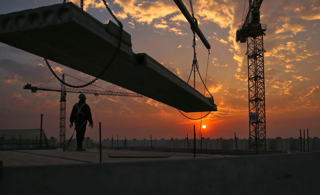 Überwachung der Baustelle